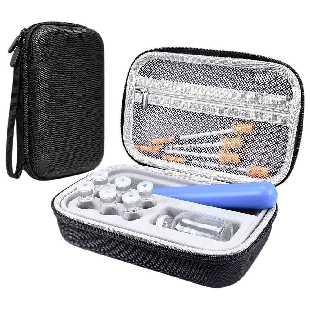 Groove Fixation Pill Storage Box Shockproof Essential Oil Case  Travel Case