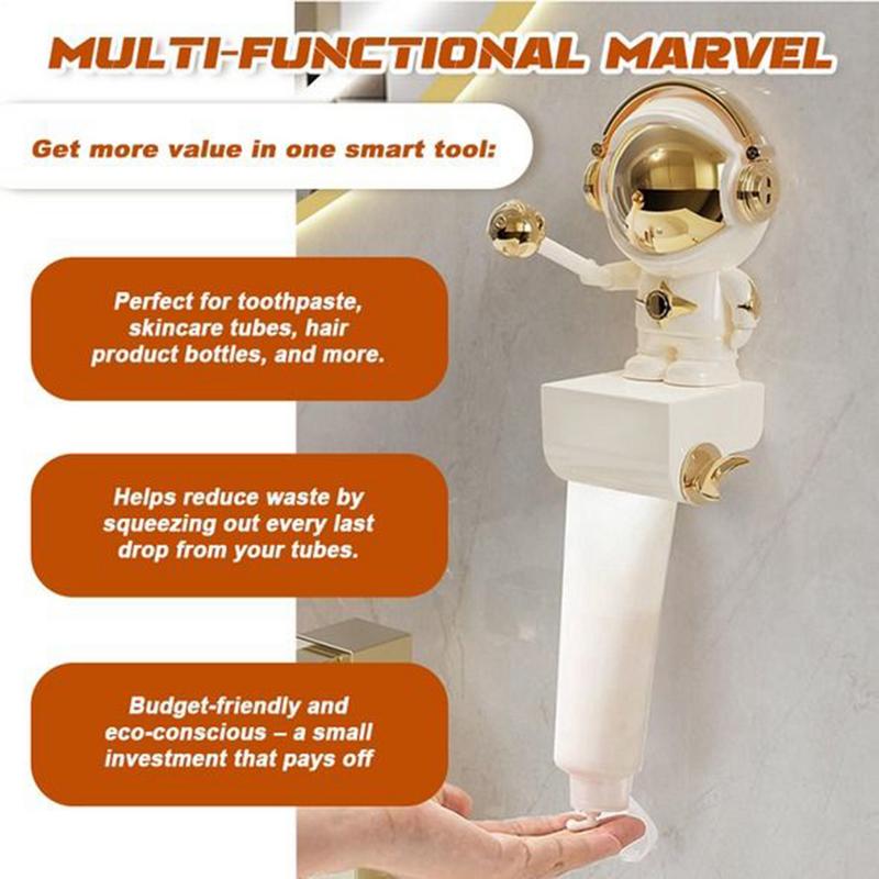 Диспенсер для зубной пасты Семейный душевой органайзер для зубной пасты Астронавт Органайзер Стойка и подставка для фургона Детская семейная ванная комната Столешница