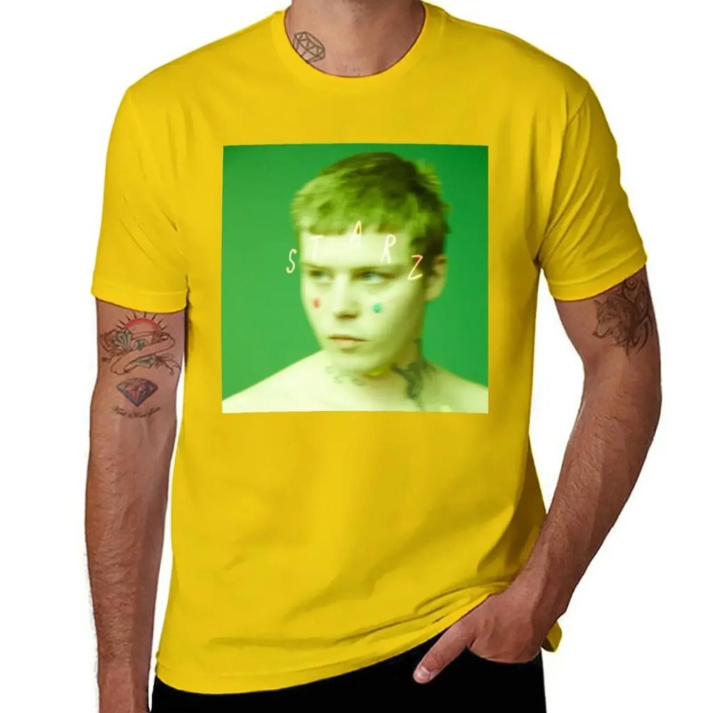 Yung Lean Starz T-Shirt New Edition Cute Tops Black T Shirts for Men