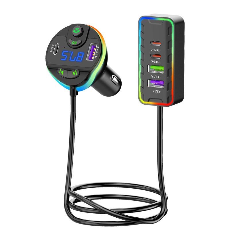 

Q38 Многофункциональное автомобильное зарядное устройство с подсветкой и множеством интерфейсов