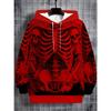 Schedel Gothic Print Hoodie Sweatshirts Voor Mannen Mode Straat Herfst Grafische Hoodies Vrouwen Comfort Ontwerp Y2k Kleding Man Tops