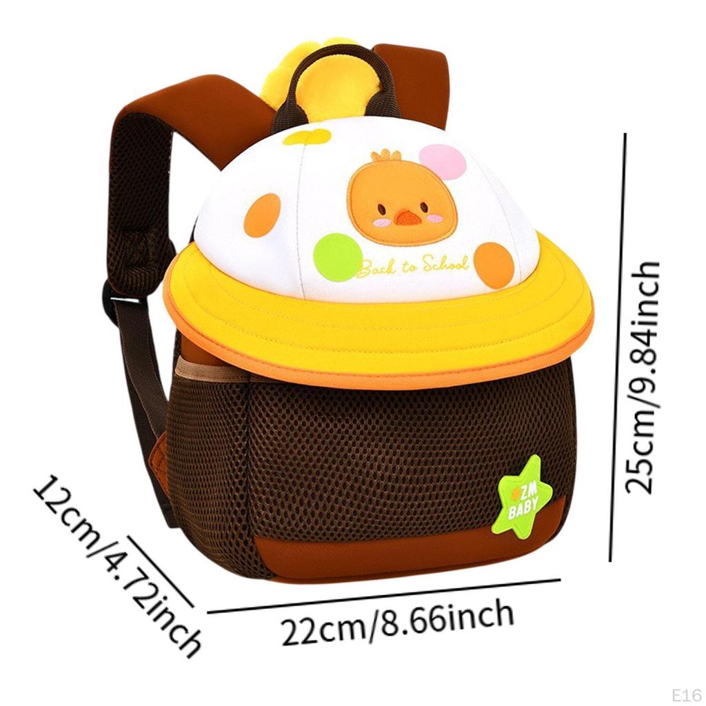Cute Mushroom Backpack for Kids Mini Travel Bag 3D Bookbag Schoolbag Age 3-6