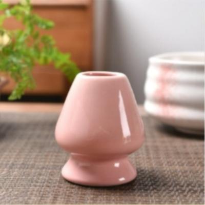 1 buc Suport ceramic pentru amestecător Matcha japonez, Suport pentru ceai, Suport pentru Matcha Chasen, Suport din bambus pentru tel Matcha, Ustensile pentru ceai de casă, Instrumente pentru Matcha