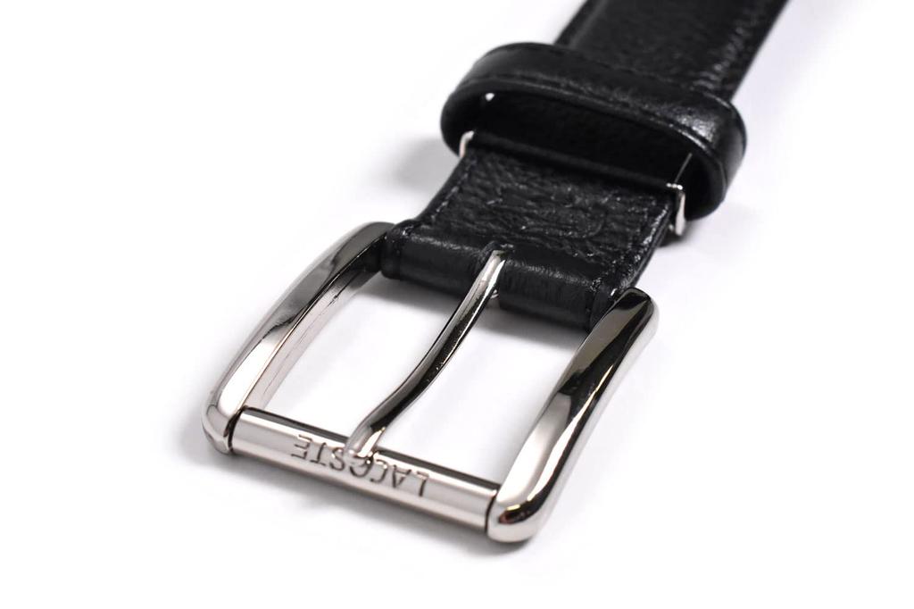 Cowhide Business Belt LB84560 Dark Brown Free Size To Waist Size [Lacoste] Men's (Up 95cm)