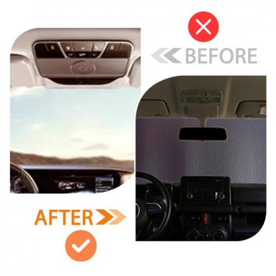 Windshield Sunshade, Front Window Shade Foldable Sun Visor For Jeep Wrangler JL
