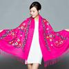 New Arrival Shawl Autumn Winter Scarf Embroider Flower Scarf Shawl Fringed Scarves Women Scarf Designer Bufanda Mujer