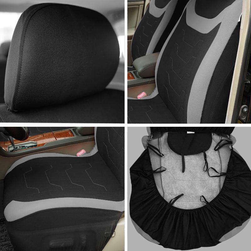 Universal Size Concave Embroidery Car Seat Covers Fit For Most Car SUV Truck Car Accessories Interior With Airbag Compatible