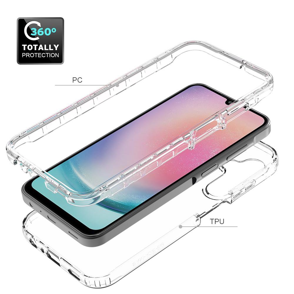 For Samsung Galaxy A25 5G (Global) (161.0 x 76.5 x 8.3mm) Case PC+TPU Gradient Clear Phone Cover