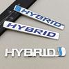 3D Metal Car Sticker Logo HYBRID Fender Side Rear Trunk Badge Emblem For RAV4 Prius Camry Accord Sienna Auto Accessories