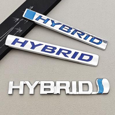 3D Metal Car Sticker Logo HYBRID Fender Side Rear Trunk Badge Emblem For RAV4 Prius Camry Accord Sienna Auto Accessories