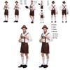Classic Men Oktoberfest Clothing Cosplay Attire With Comfortable Suspenders And Hat
