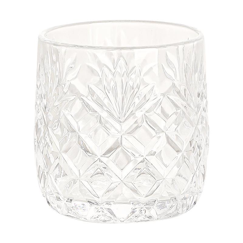 Retro Embossed High-End Whiskey Glass Mug for Luxury Bars