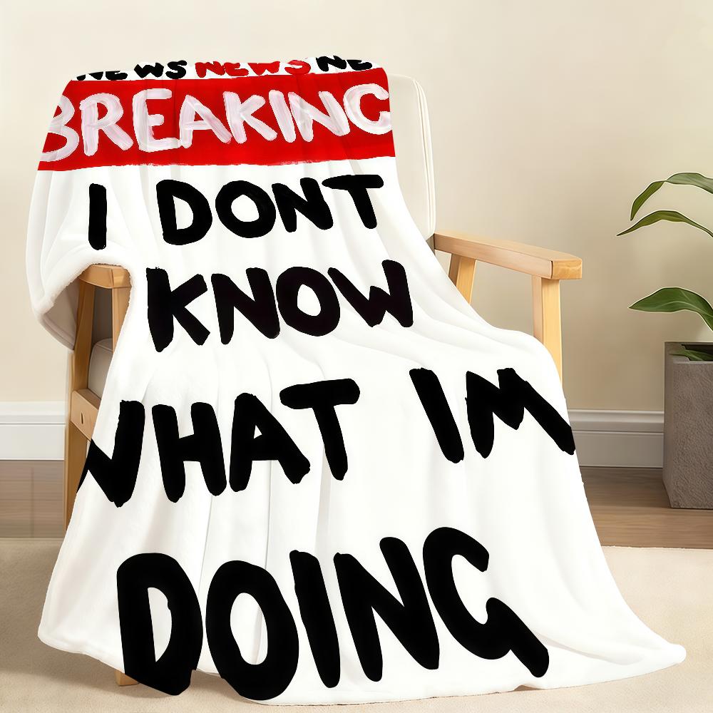 Vintage Abstract Feed Your Mind Classic Blanket Soft Throw Blanket for Home Bedroom Bed Sofa Picnic Travel Office Blanket Gift