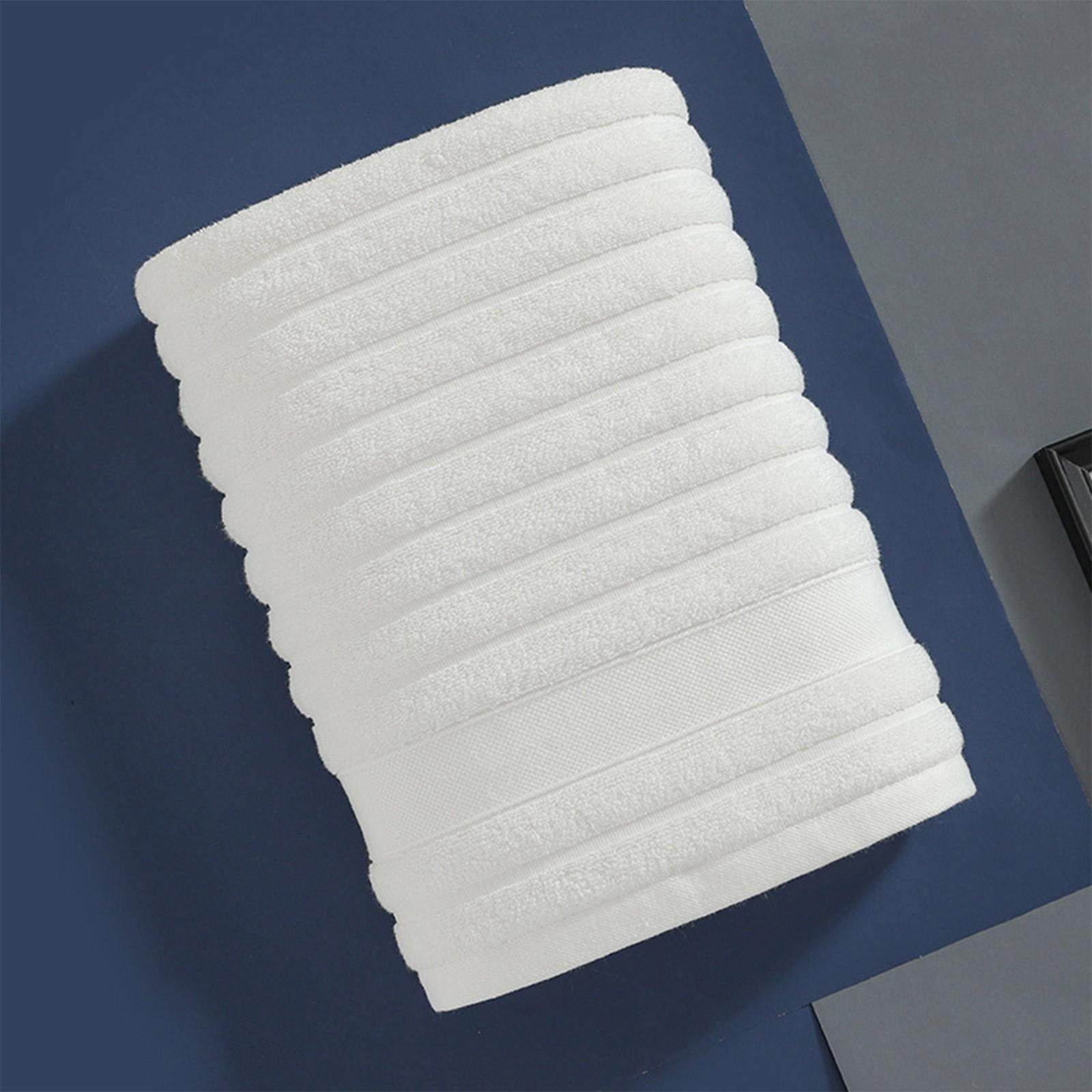 

Полотенце для ванной из хлопковой смеси в полоску, 1 шт. One Size белый