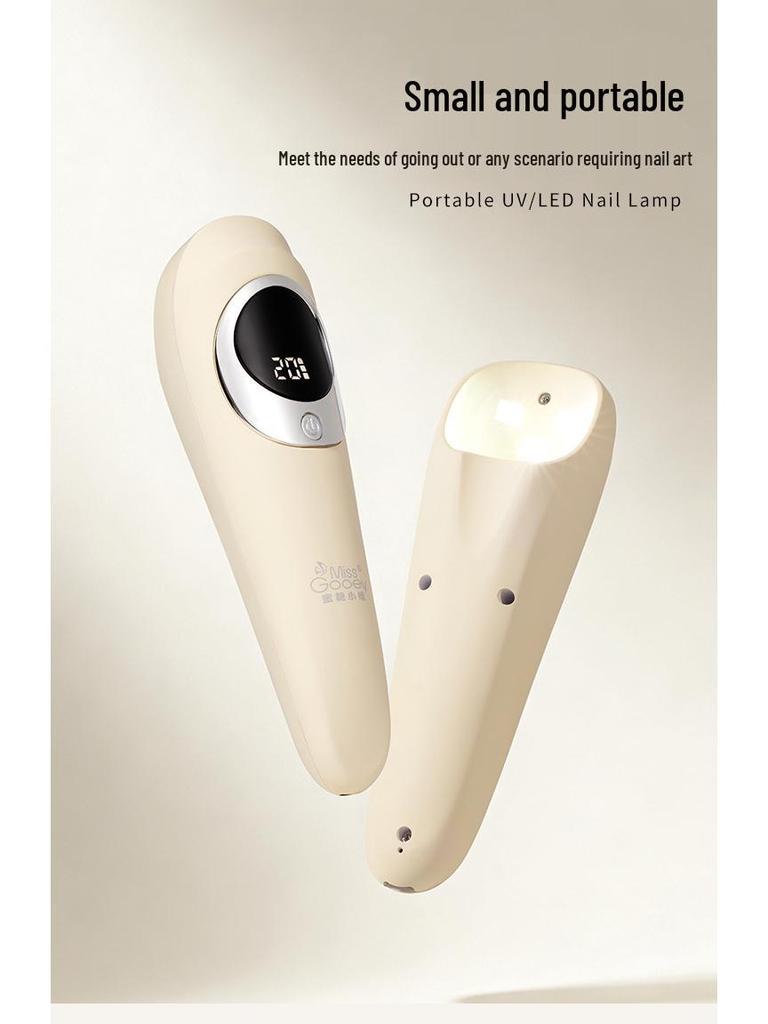 Miss Honey Portable Rechargeable Nail Lamp - Fast-Drying Handheld Phototherapy for Nail Art