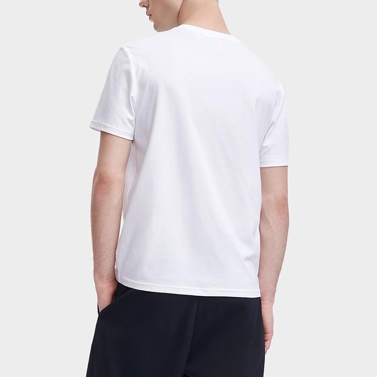 Fila T Shirts Men's White Crew Neck Moderate Straight Fit F11M328114F-WT