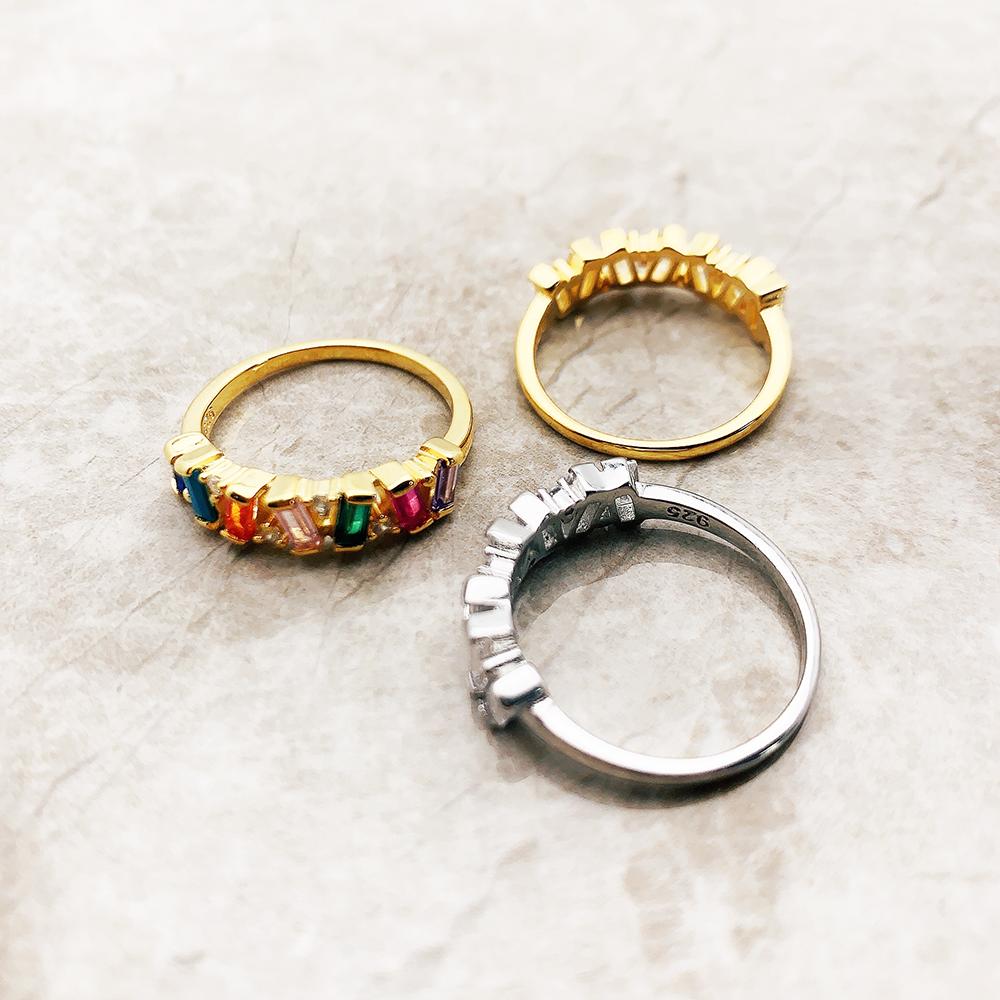 Ring Colourful Dancing Stones Summer New Fine Jewerly Romantic Gift For Women In Copper