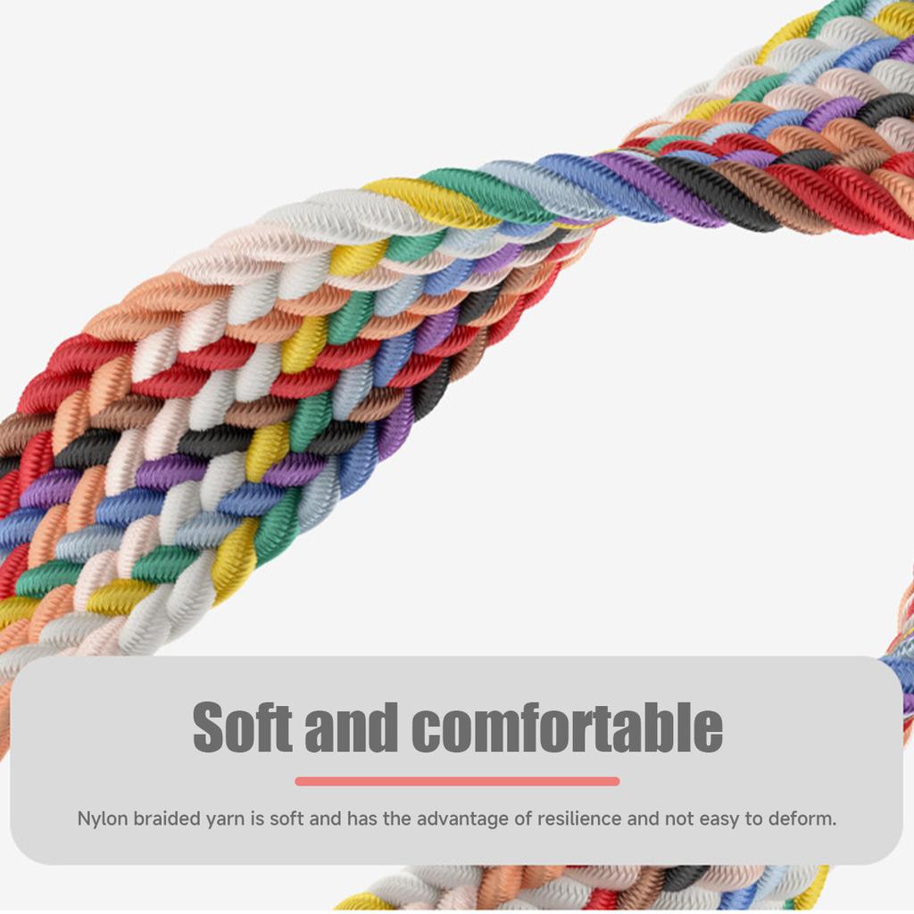 Braided Solo Loop Strap for Xiaomi Mi Band 10 9 8 accessories Replacement correa Xiaomi Smart Band 10 9 8 NFC Magnetic Bracelet