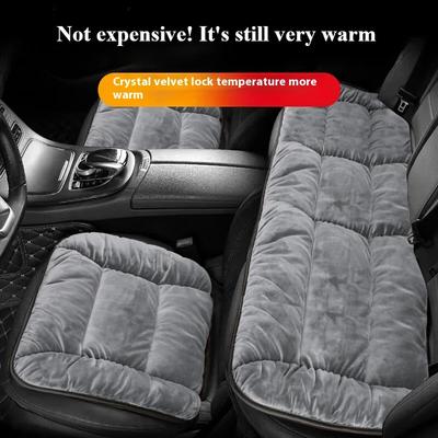 Universeel Antislip Stoelkussen, Verdikt en Warm, Winter Auto Kort Pluche Autostoelkussen Auto Interieur Accessoires Kussen