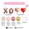 54pcs Rose Gold "xoxo" Balloon Wreath Column Set Valentine's Day, Birthdays, Weddings, Anniversaries, Confession Parties Decor