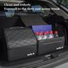 AABJO1 PU Leather Hard Board Car Boot Storage Box Toolbox For KIA Sportage Seltos Sorento K3 K4 Soul Carnival EV6 EV9 Carnival K5 Pegas