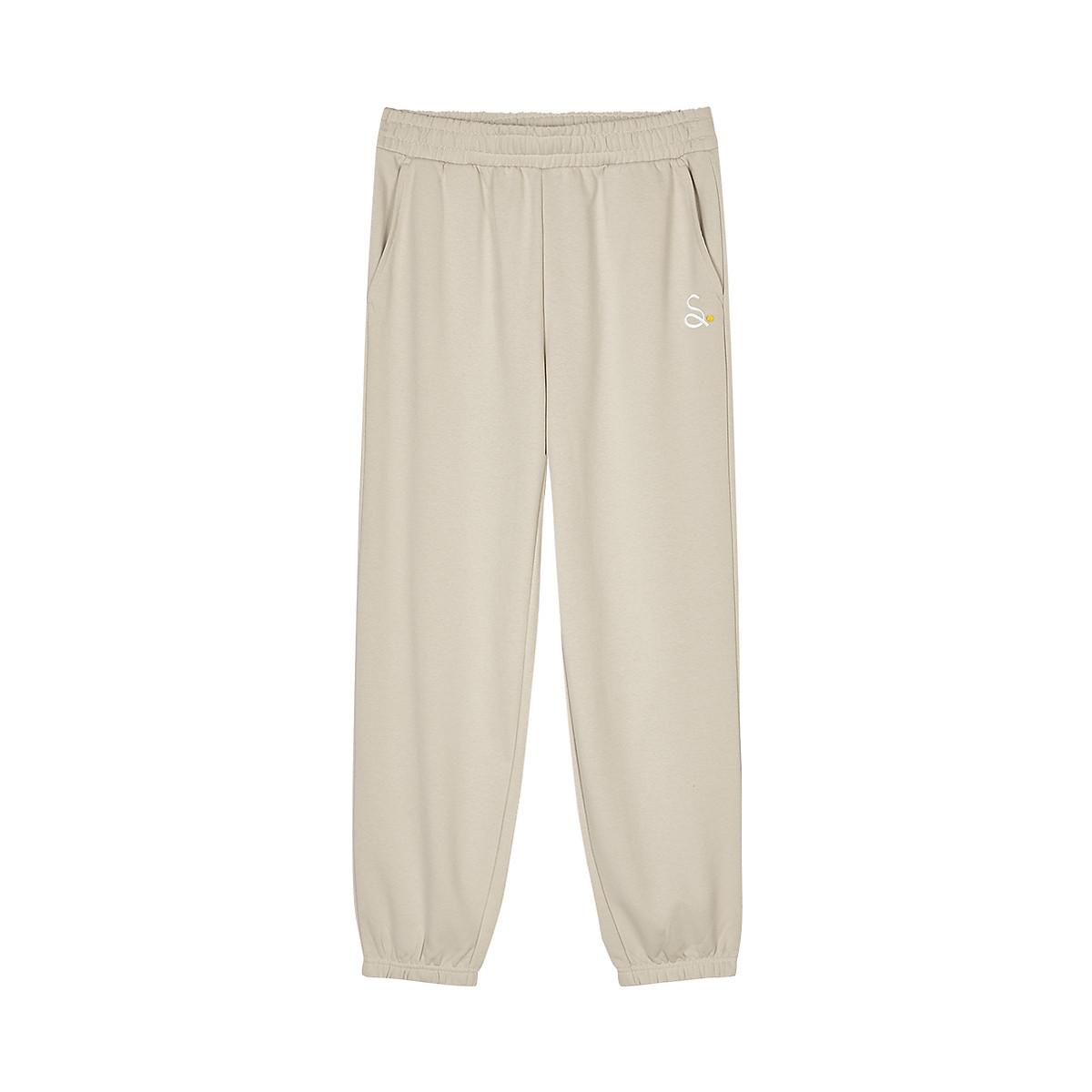 Skechers Simple Versatile Elastic Casual Pants Women bottoms Light-Brown L424W099-0046 S