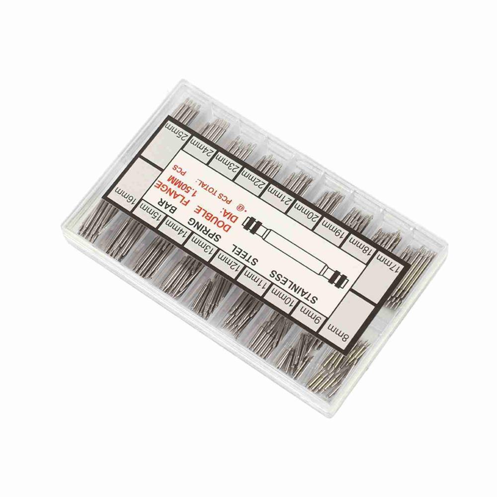 Full Set Stainless Steel Watch Band Spring Bars 8-25mm Size Watch Repair Tool Strap Link Pins DIY Watch Repair
