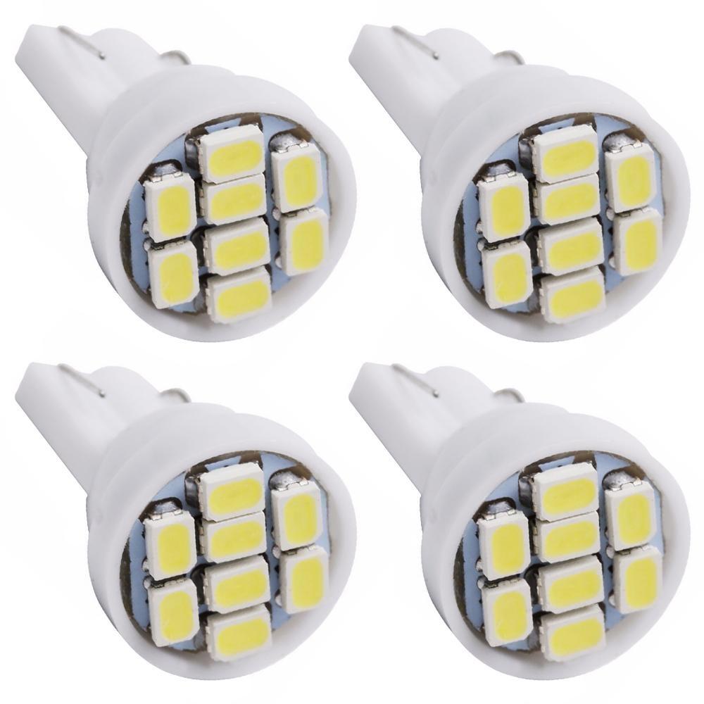 10X T10 1206 8Led Car Led Interior Light 194 168 192 W5W 3020 Auto Wedge Lighting DC 12V License Plate Lamp ParkingTail Light