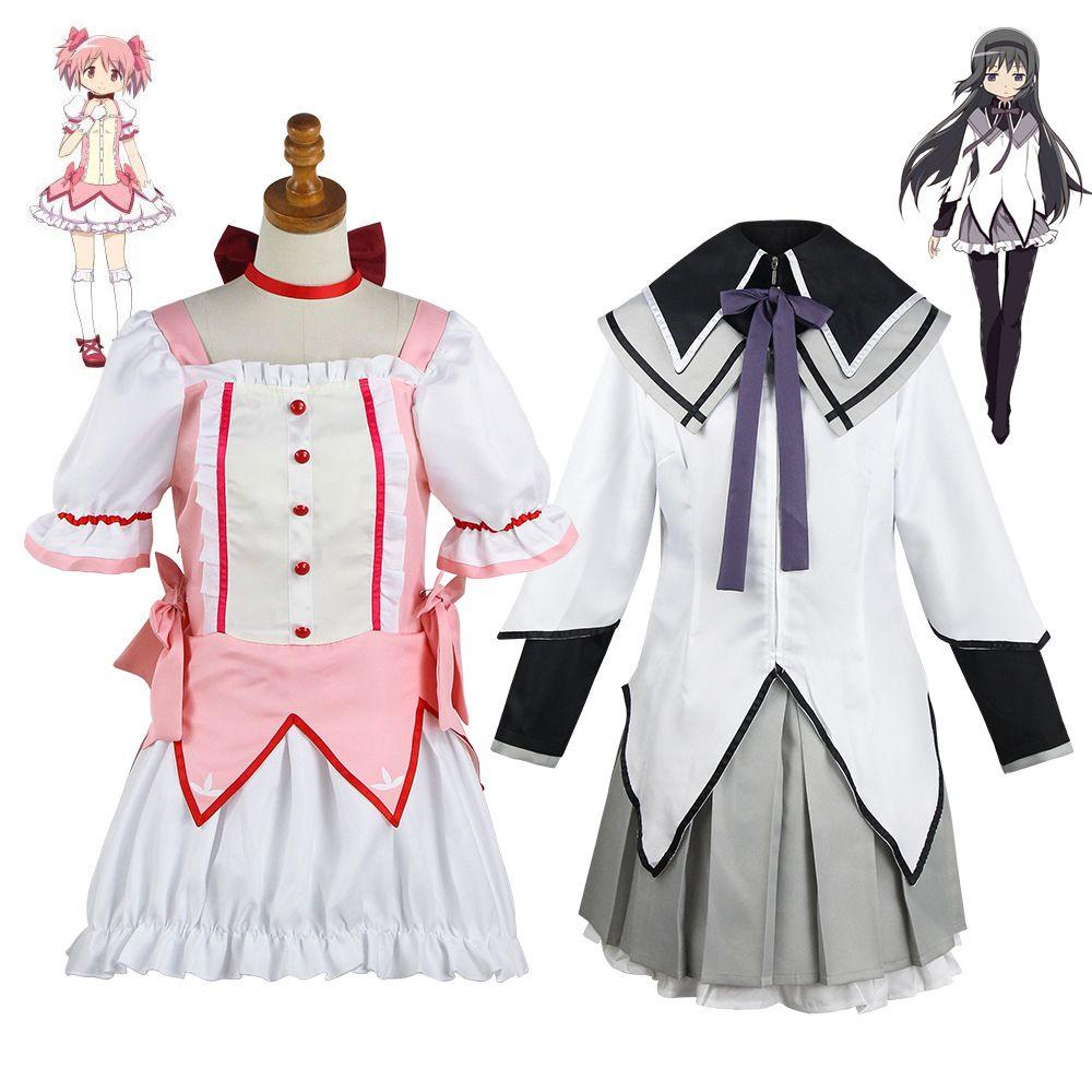 Madoka Puella Magi Magica Role Play Costume Uniform Dress Halloween Costume