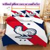 France Football Soccer Pattern Bedding,Quilt Set Quilt Cover Pillowcase Home Birthday Gift (1*duvet Cover+2*pillowcase,without Core)