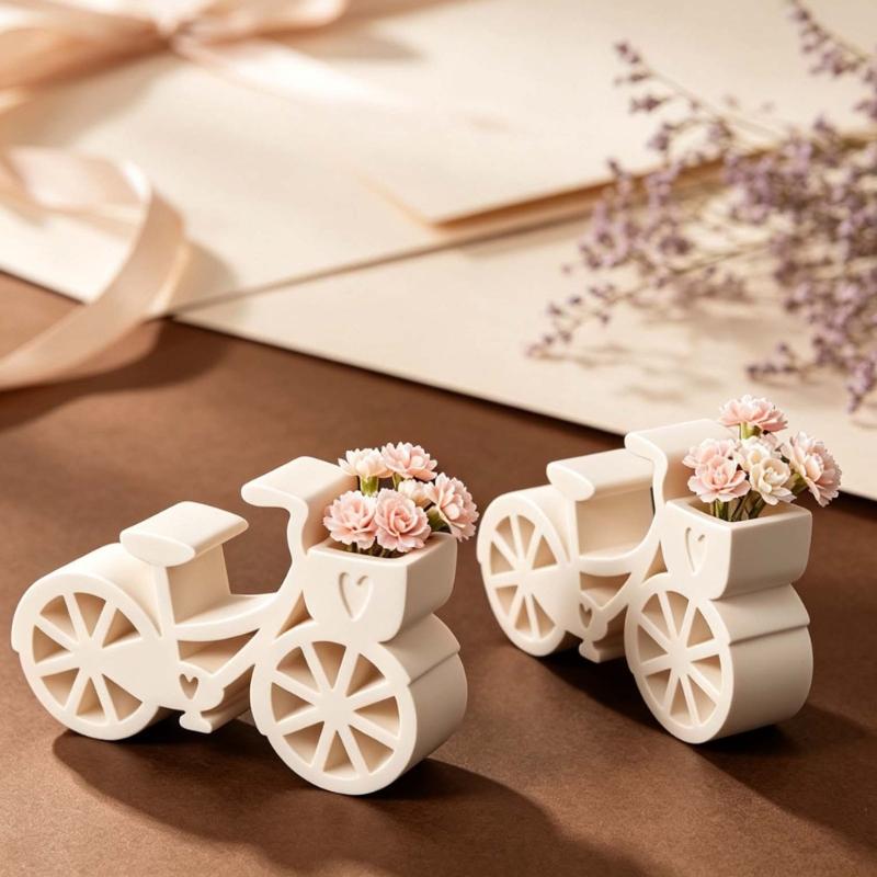 3D Bike Silicone Candle Mold Flexible Silicone Resin Casting Mold for Gypsum Decoration, Decorative Concrete Craft Project