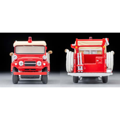 TOMYTEC Tomica Limited Vintage 1/64 Scale LV-31c Nissan Patrol Fire Engine with Figure, Complete Model 336556