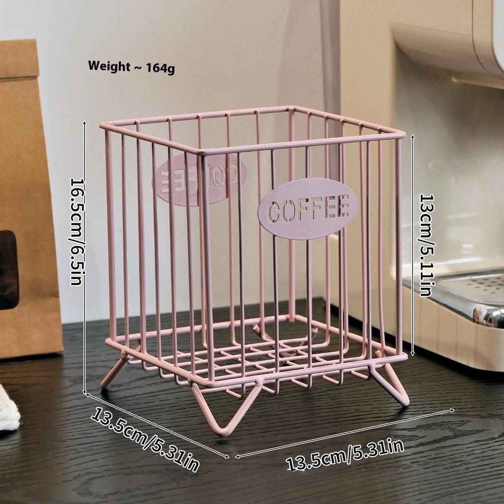Hot Coffee Pod Holder Large Capacity Coffee Capsule Holder Coffee Creamer Container Irregular Shape Pod Storage Cup