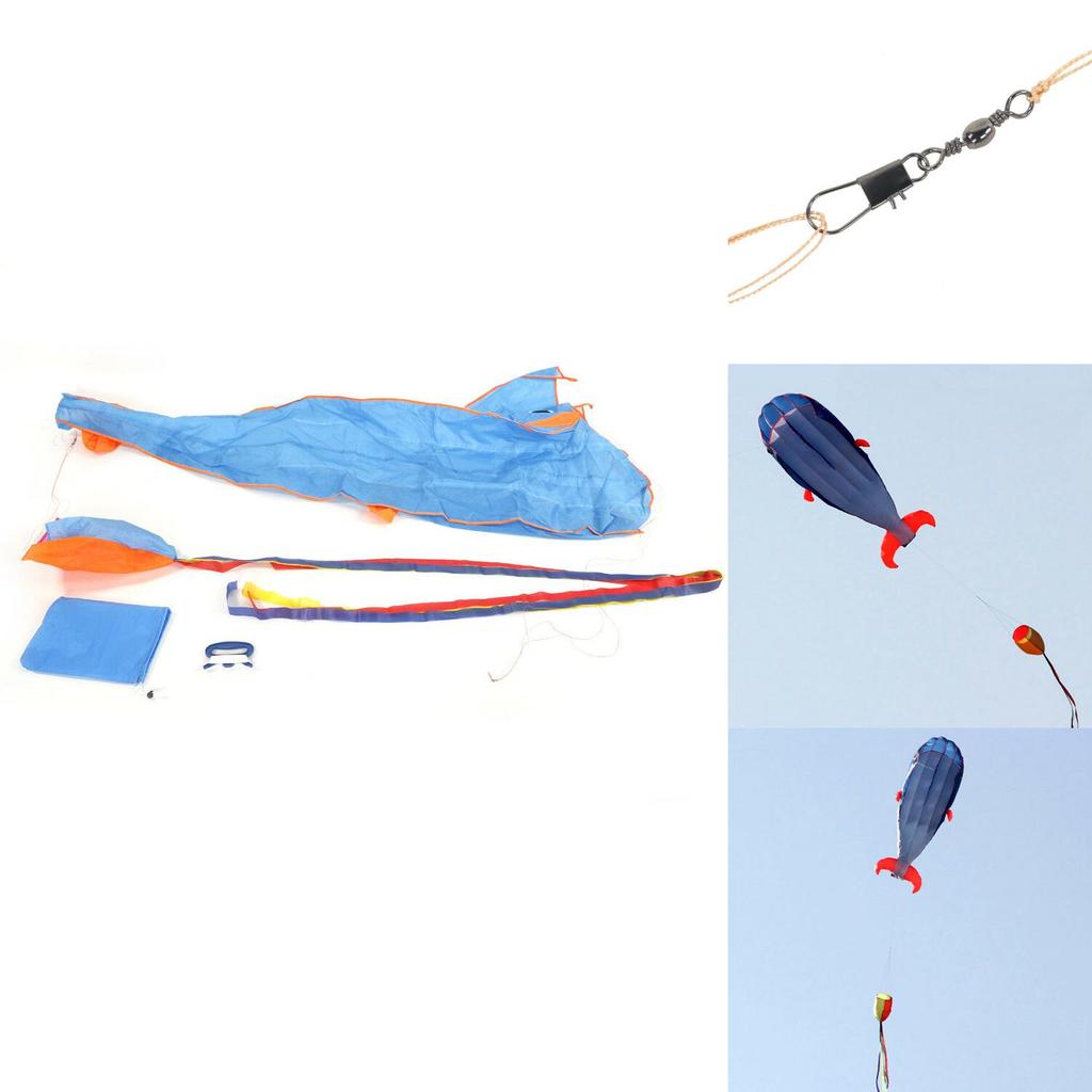 Stunning 3d Giant Dolphin Kite In Blue Ultimate Outdoor Fun For All Ages