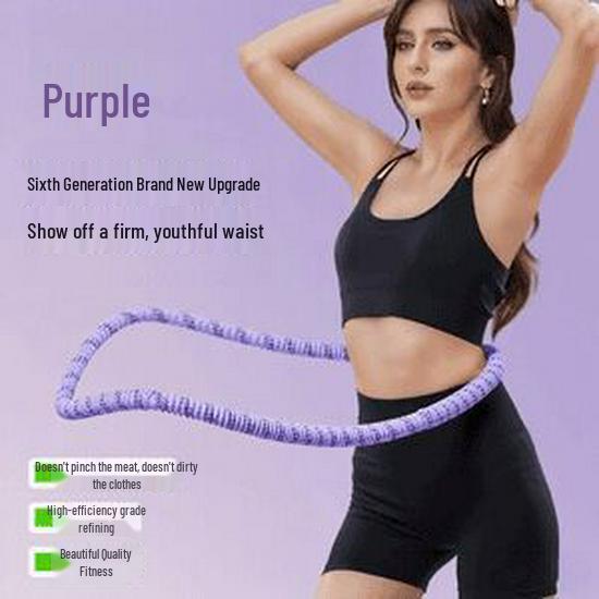 Weighted Soft Plush Hula Hoop for Abdominal Tightening - Safe, Slimming, and Fat-Burning Exercise for Women