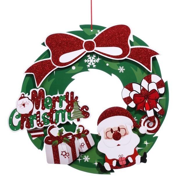 Christmas Snowman Decorative Old Man Wreath For Classy Indoor Settings Festive