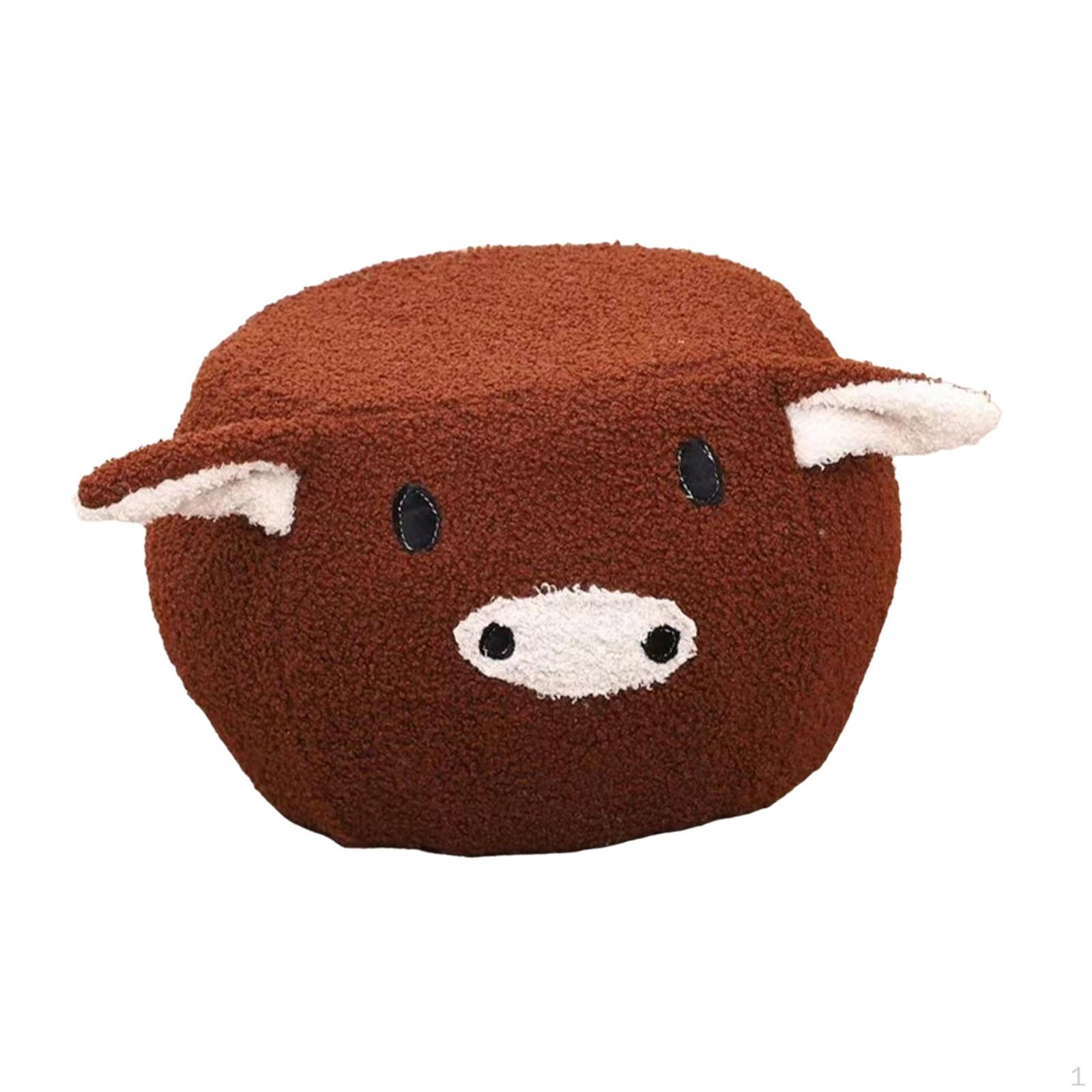 Пуфик-подставка для ног в виде животного для дома и офиса Brown Pig 1460₽