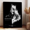 Elden Ring Tarnished Knight Metal Wall Art Gothic Medieval Fantasy Decorative Iron Painting for Game Room Home Decoration