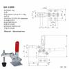 GH-13009  Vertical Quick Release Clamp Tool  Fixed Toggle Clamp for Woodworking, Welding, Repair Bench 13009
