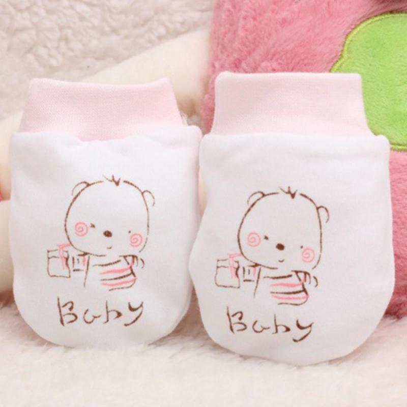 Boy Girl Newborn Anti Scratching Cotton Baby Anti-grasping Gloves Face Protection