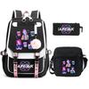KPop Demon Hunters Korean version of student school bag children's backpack pencil bag set