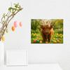 Yousheng 2026 Highland Cow Wall Calendar Scottish Highland Cattle 12 Monthly Planner Cute Animal Wall Art Decor for Home And Office