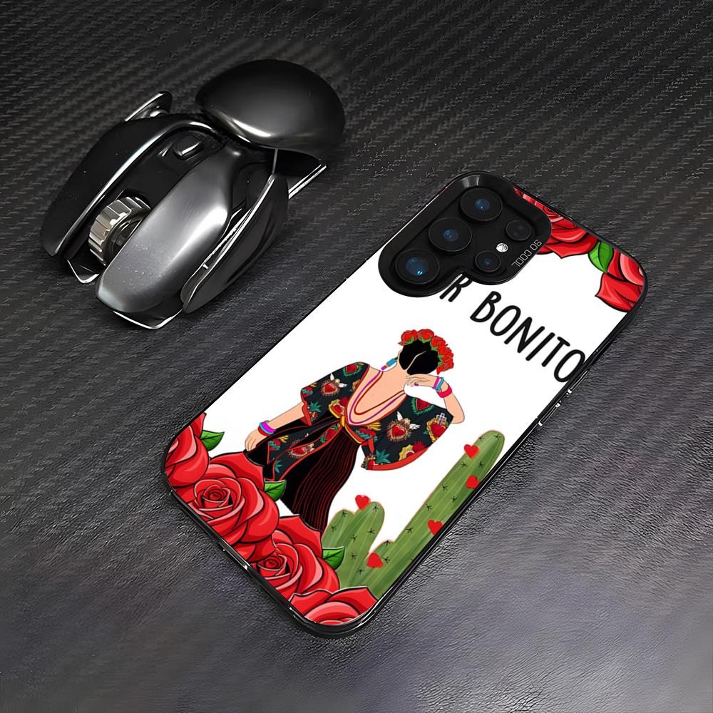 A-Art Frida Kahlo Phone Case For Samsung A25 A16 A33 5G A54 A36 A35 A56 A52 A14 Shockproof Colorful Cover