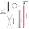 1/6Pcs Cat Eye Nail Magnet Tool Set Cat Eye Heart Magnets Nail Magnet Stick Cat Eye Gel Polish Magnets Tools Manicure