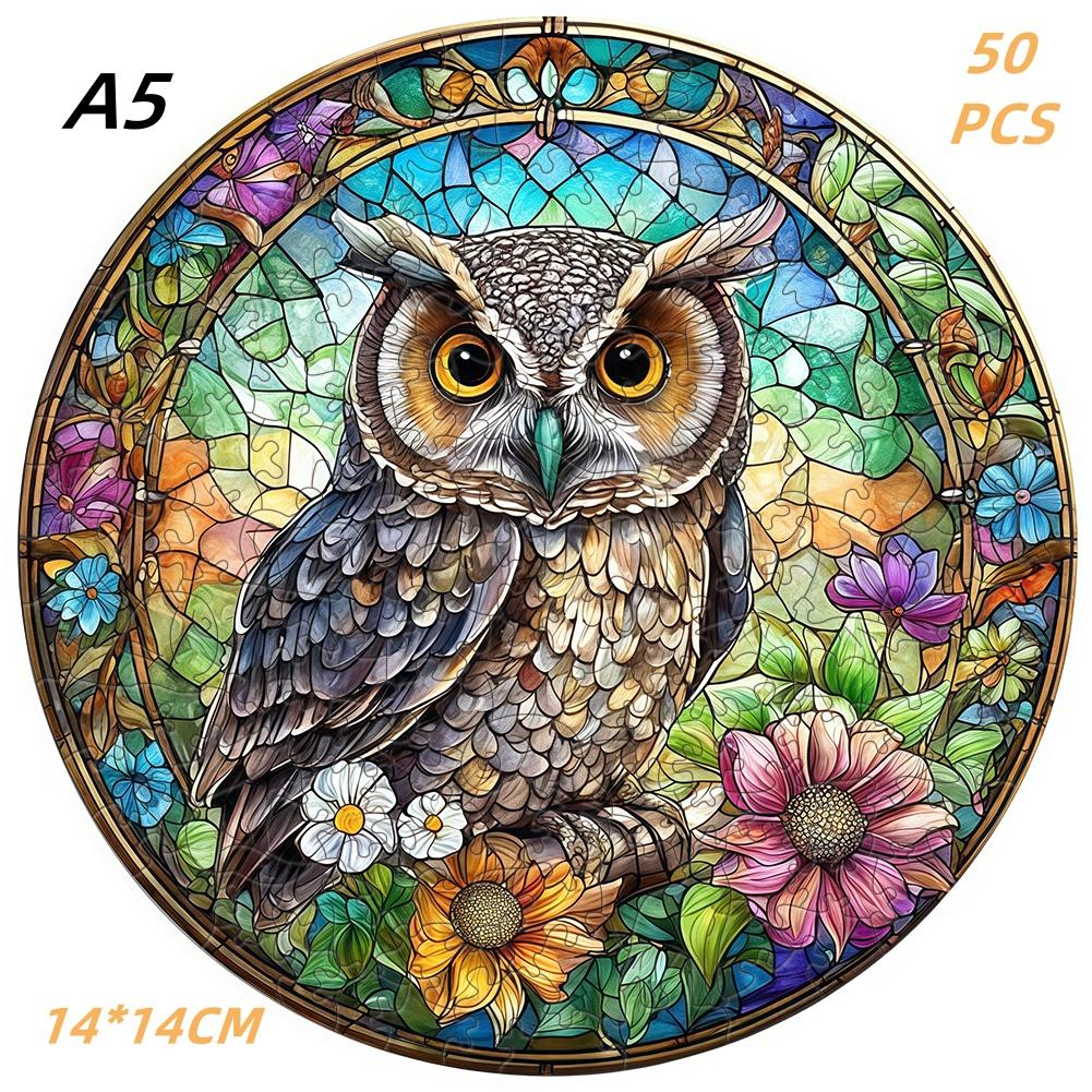 Exquisite Decoration Draw Bird Wooden Jigsaw Puzzles ideal for Adults Children DO IT YOURSELF Crafts Brain Teaser 3D Wooden Puzzle Games Learning