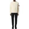 Stone Island Solid Color Crew Neck Loose Sweater Men sweater Beige 8115537D5-V0099