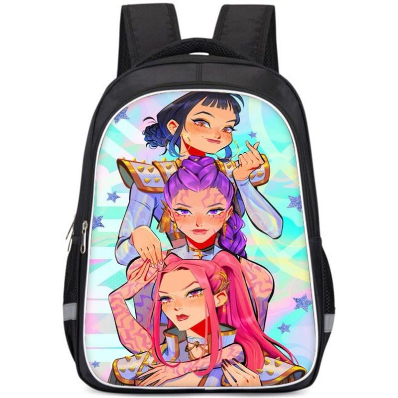 Kpop Demon Hunters Childrens Backpack With Breathable Oxford Fabric For School Use