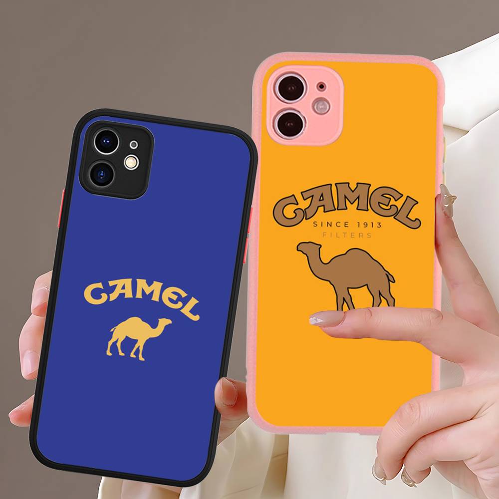 Vintage Camel Cigarettes Phone Case For IPhone 16e 16 15 14 13 12 11 Pro Max X XS MAX Plus Spuerstar Matte Cover