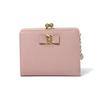 JILL STUART Honey Women's Leather Bi-Fold Wallet with Kiss Lock Clasp and Vintage Metal Charm - JSLW6SS1