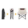 FTLY Portable Folding Camping Moon Chair